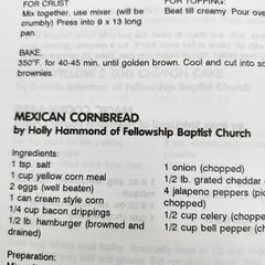 Burnt Offerings West Florida Baptist Association Cookbook Recipes 1994