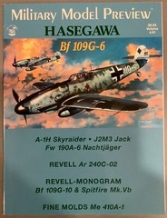 Military Model Preview Volume 4.01 Hasegawa Bf 109G-6 A-1H Skyraider J2M3 Jack