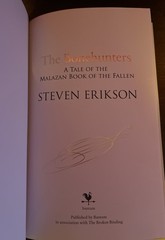 Broken Binding Malazan Books Of The Fallen 1- 6 Signed First Editions