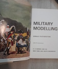 1971 Military Modelling Donald Featherstone 1st American Edition Hardcover