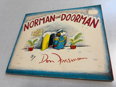 Norman The Doorman Don Freeman SIGNED drawing gifted mouse doorman VG 69 trd pbk