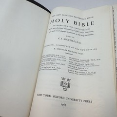 New Scofield Concordance Bible Oxford 1967 Black Morocco Leather King James KJV