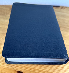 Scarce! 1984 NIV Student Bible Blue Bonded Leather Compact Yancey & Stafford VG-