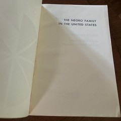 The Negro Family in the United States E. Franklin Frazier 1966 VG