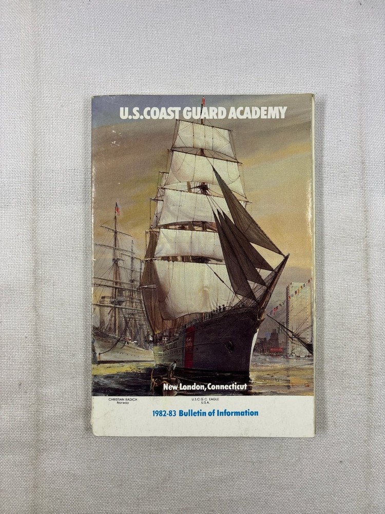 US Coast Guard Academy 1982-83 Bulletin Information New London CT Vintage