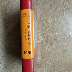 Moleskine Ruled Notebook, Hard Cover, 3.5″ x 5.5″ 192 Lined Pages Red
