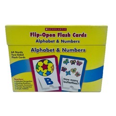 Flash Cards Alphabet & Numbers, Rhyming Words & Opposites 64 Two Sided Cards
