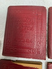 22 LITTLE LEATHER LIBRARY BOOKS 1920s Red Miniature LOT No Duplicates Literature