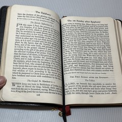 1952 Black Morocco Leather Lined BOOK OF COMMON PRAYER, Oxford University Press