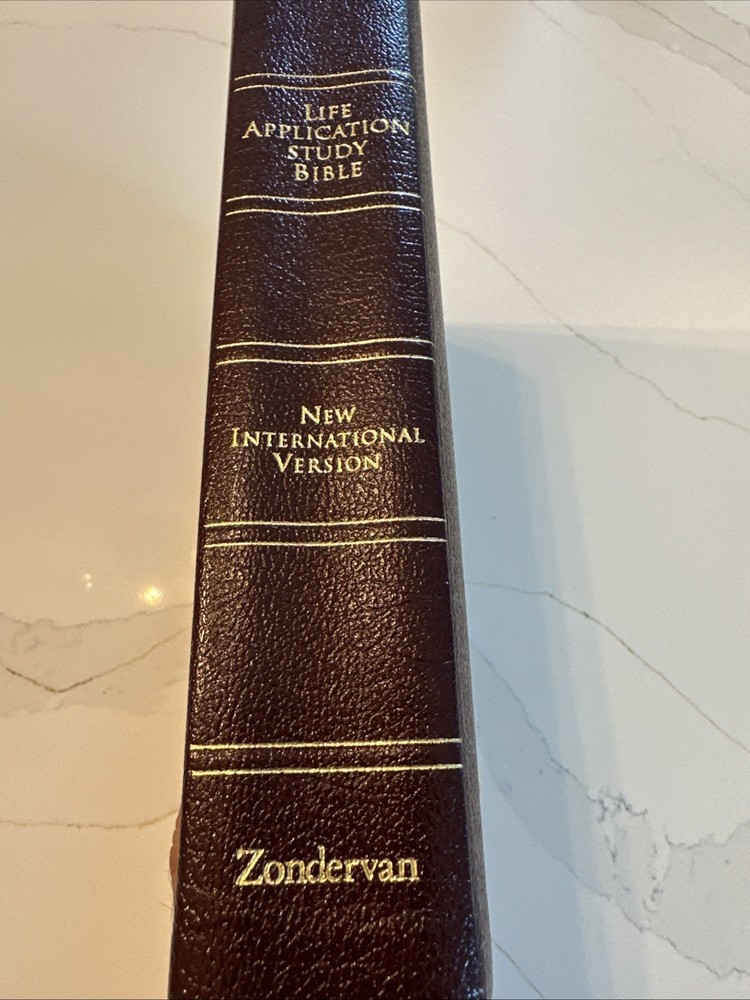 NIV Life Application Study Bible Burgundy Bonded Leather