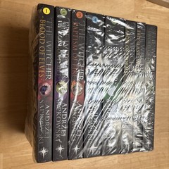 The Witcher Boxed Set, Andrzej Sapkowski, 8 books, Complete Series. Package Torn