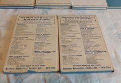 WWII National Aeronautics Council 1940s lot 10 books Diesel Aviation Engine Book