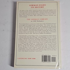 German Library 49: German Essays on History Kant, Herder, Schiller, Hegel, Ranke