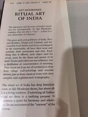 Ritual Art of India by Ajit Mookerjee Hardcover Book Yoga Indian