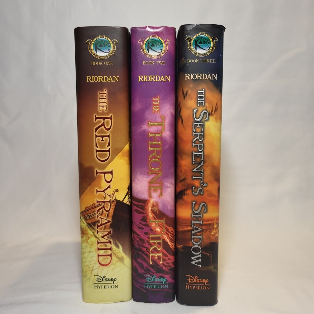 The Kane Chronicles by Rick Riordan Complete Series Hardcover Books 1-3