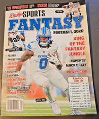 Fantasy Football 2026 by Lindy’s Sports -Player Projections-250 Scouting Reports