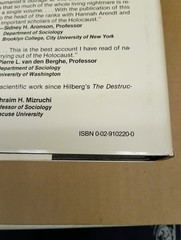 Accounting for Genocide… by Helen Fein 1979 Free Press HC w/ DJ
