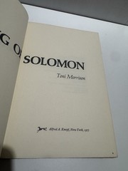 Song of Solomon by Toni Morrison HCDJ 1977 3rd printing Novel GC
