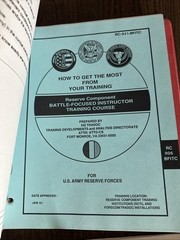 COMPLETE SET Reserve Component Instructor Training Course Loose Leaf Lot