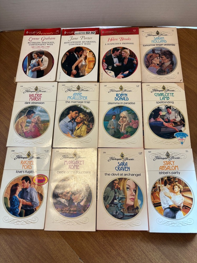 Harlequin Presents Romance Lot of 12 Paperback (See Photos for Titles)