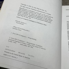 Your ATARI Computer & ATARI BASIC Programming Guides Atari 400/800