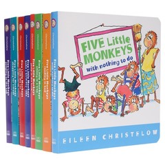 Five Little Monkeys: Adventures By Eileen Christelow 8 Books Box – Ages 4-7 – BB