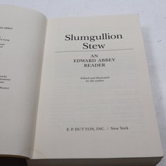 Slumgullion Stew Edward Abbey 1984 First Edition Reader Essays Dutton