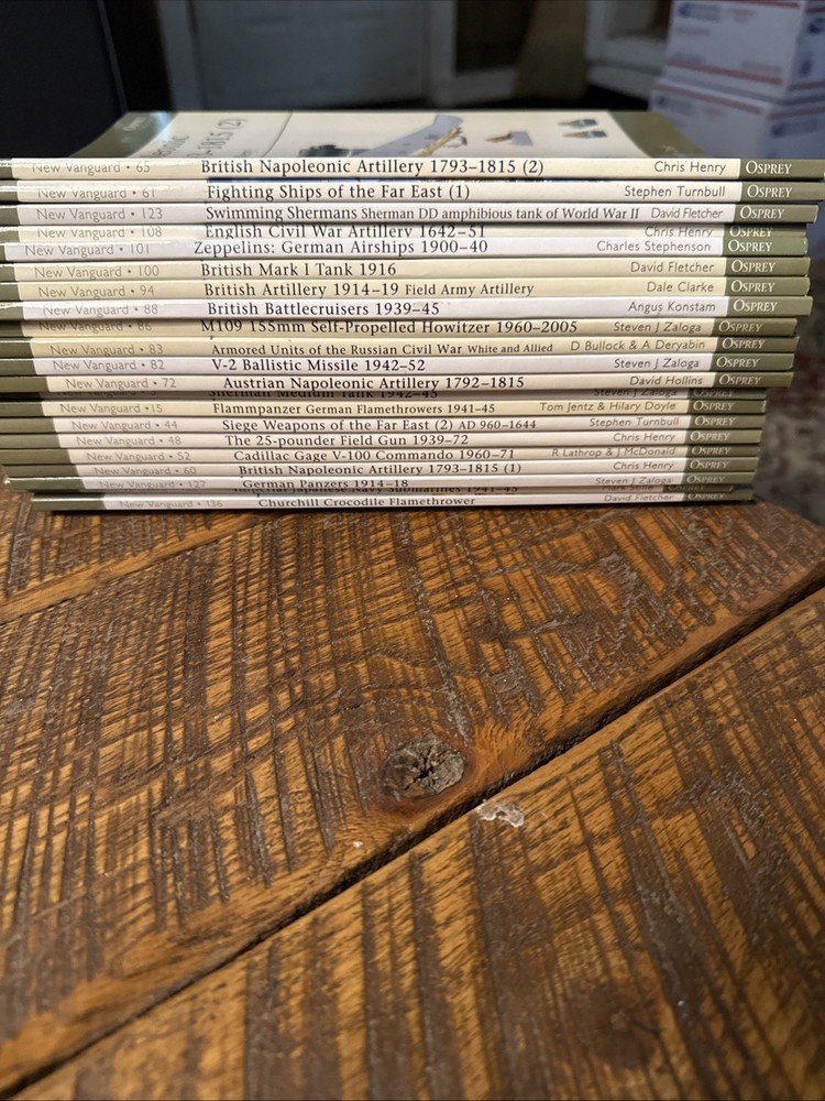 Vintage Osprey Publisher NEW VANGUARD military history illustrated 22 Book Lot