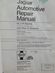 Jaguar XJ6 1968-1986 Repair Manual Haynes Series 1 2 3 4.2L Automotive