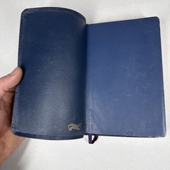 Bible Morocco Leather Compact Harper KJV DARK BLUE Thin
