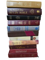 Lot of 10 New Testament Bibles – Mixed Translations (NIV, KJV & More) RANDOM SET