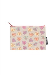 Sweet Reads Pouch 9″ W x 6″ H 100% Cotton Canvas Zipper Enclosure