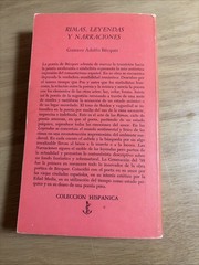 Rimas Leyendas y Narraciones Gustavo Adolfo Becquer 1961 Doubleday Spanish Good+