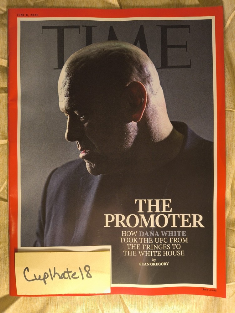 Time Magazine June 8 2026 Promoter Dana White UFC White House Donald Trump NEW