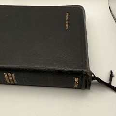 1945 Scofield Reference Bible KJV Oxford Grained Morocco Leather USA Vtg