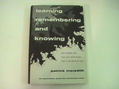 First Edition Learning Remebering and Knowing 1961 Vintage Rare HTF P Meredith