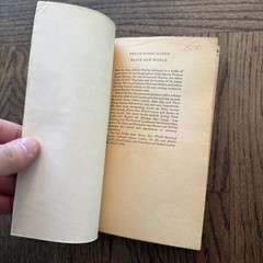 1970 BRAVE NEW WORLD Aldous Huxley Penguin International Edition PB