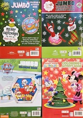 Christmas Holiday Coloring & Activity Books Lot Of 4 Popular Kid’s Characters