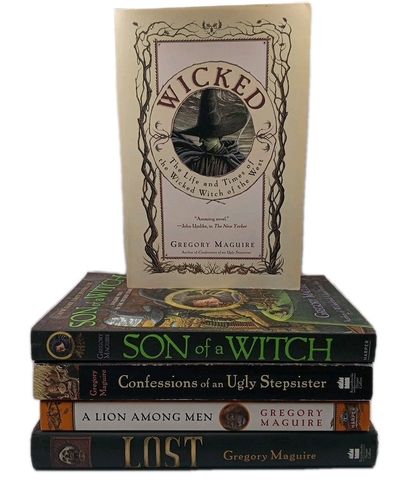 5 Book Lot Gregory Maguire Wicked Years Son Witch Lost Lion Ugly Stepsister