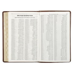The Holy Bible Kings James Version Bible Thumb Indexed Red Letter / Brown NEW***