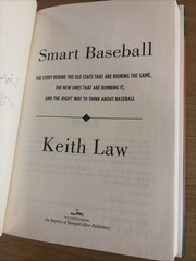 SIGNED Smart Baseball By Keith Law Hardcover, Dust Jacket William Morrow ~UNREAD