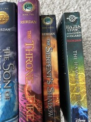 Lot Of 5 Rick Riordan Series Books Heroes of Olympus Kane Chronicles Magnus Chas