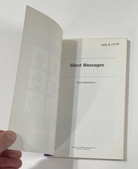 SILENT MESSAGES Albert Mehrabian 1971 Trade Paperback Nonverbal Communication