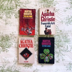 Agatha Christie Book Lot of 4 Paperback Mystery Novels
