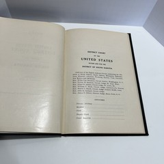 Antique Law Book: Rules of the of the United States District of South Dakota1914