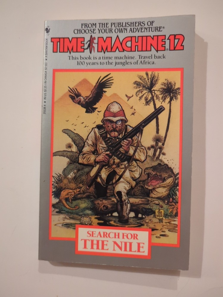 Time Machine 12 Search For The Nile Dougal Dixon 1986 Bantam Books 1st PB Vtg