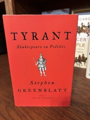 Tyrant Stephen Greenblatt 1st HC Ptg Norton 2018 Fine Unread