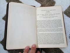HOLY BIBLE King James KJV National Bible Press Brown THUMB INDEX Words In Red