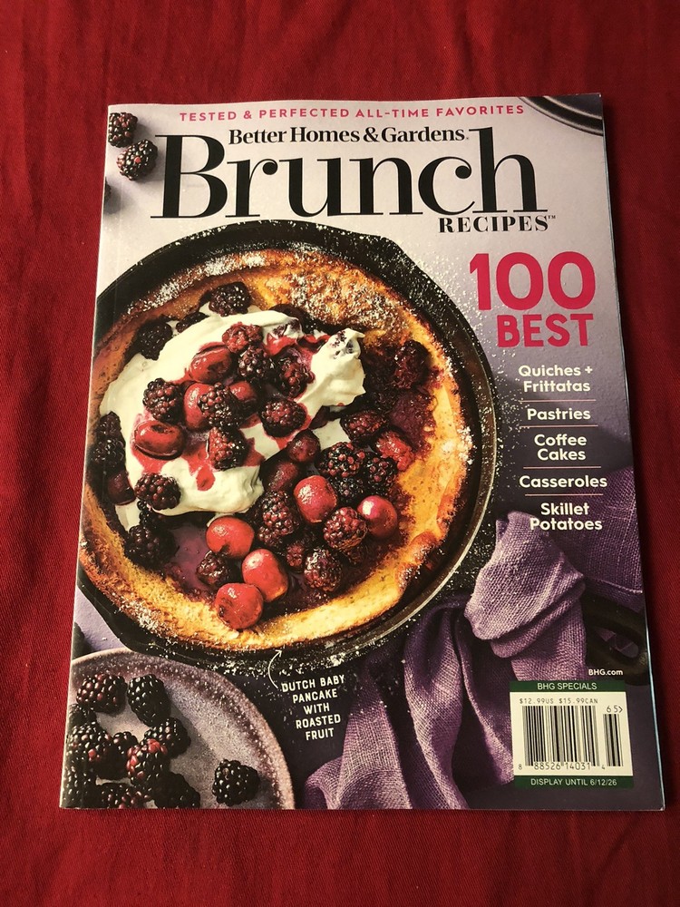 Brunch Recipes by BH&G – 100 Best Quiches & Frittatas – Pastries – Coffee Cakes