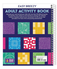 Easy Breezy Adult Activity Book: Includes Easy Puzzles, Word Searches, Coloring